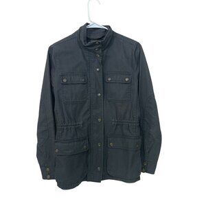 J. Crew Relaxed Boyfriend Field Jacket Womens XS Utility Olive‎ Green Gorpcore